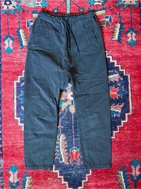 ARTS & SCIENCE Black Cotton Lounge Pants - XS S - Japan Quiet Luxury